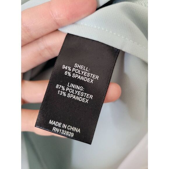 Michael Costello x Revolve Ava Dress One Shoulder Mini Ice Blue Size XS NWT $188 - Picture 6 of 9